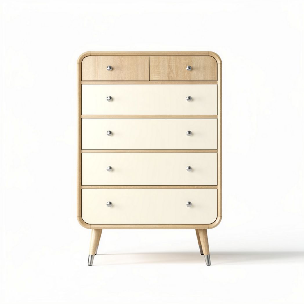 Lage kast van hout voor de slaapkamer met lades - 80 x 40 x 100cm