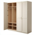 Kledingkast van spaanplaat voor slaapkamer met hang- en legruimte - 150 x 60 x 200cm