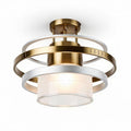Plafondlamp van metaal voor de woonkamer - 25 x 25 x 15cm